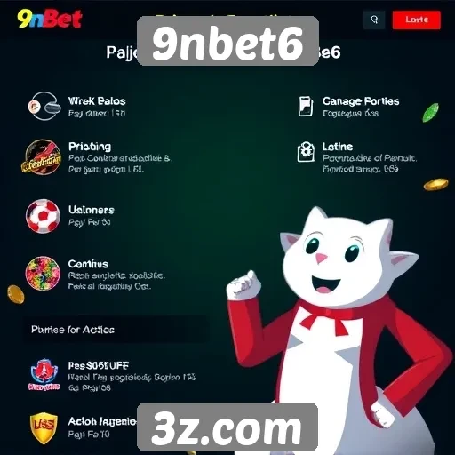 Análise das funcionalidades do site de jogos 9nbet6